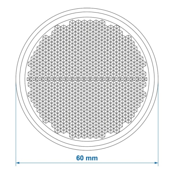 Heijastin valkoinen 60mm itseliimautuva