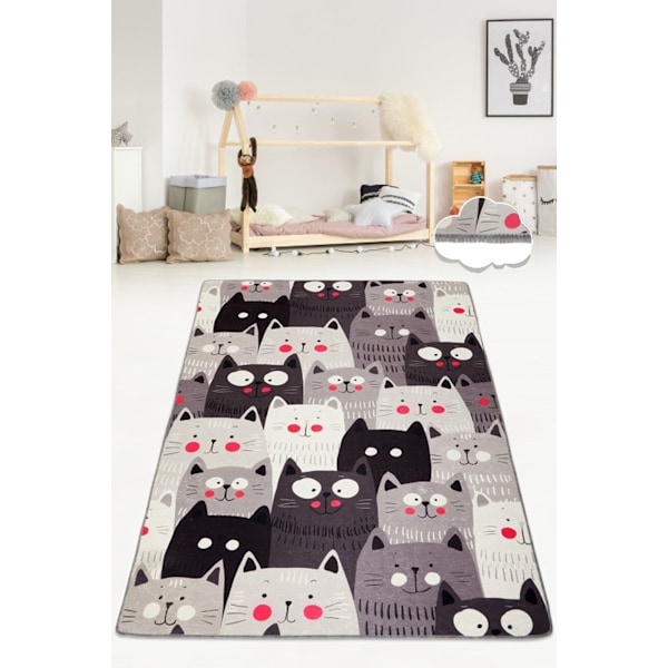 Hallimatto (80 x 150) Cats Grey Djt