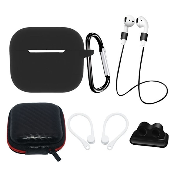AirPods 3 Silikone Etui Sæt - Sort