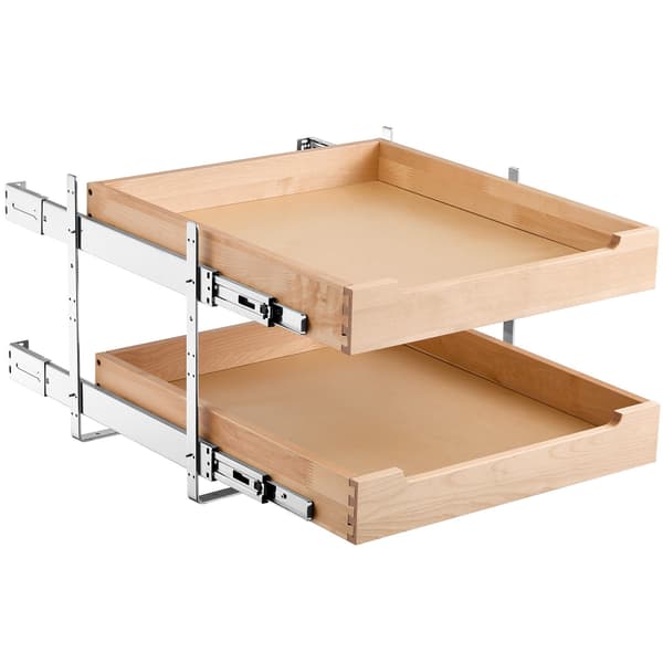 Udtræksskab med 2 niveauer, 20B x 21D, soft-close