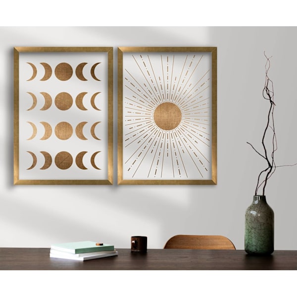 Koristekehystetty MDF-maalaus (2 kpl) 2P3853NISCT-013
