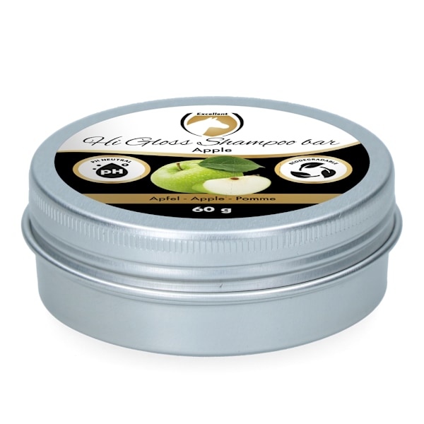 Excellent Horse Hi Gloss Shampoo Bar Æble 60 g