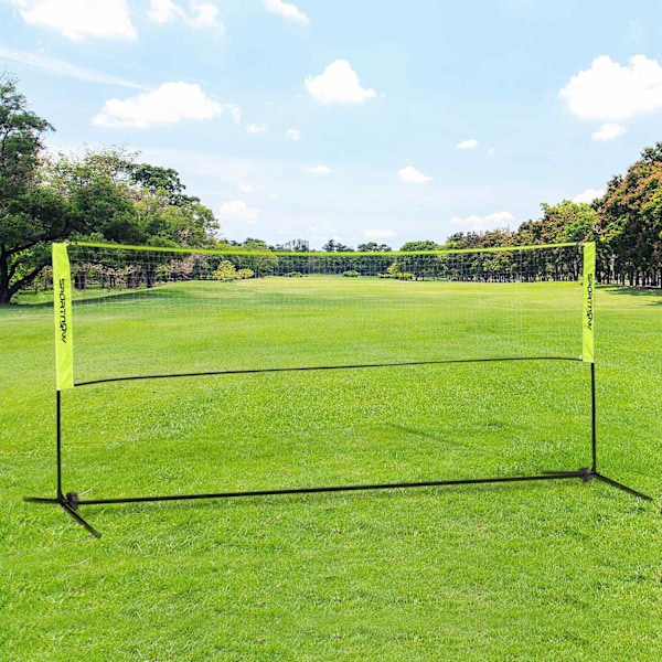 Sulkapalloverkkosetti Kokoontaittuva tennisverkko, 103/120/155 cm korkeussäädettävä sisäulkosulkapalloverkko, lentopalloverkko kuljetuslaukulla, metal