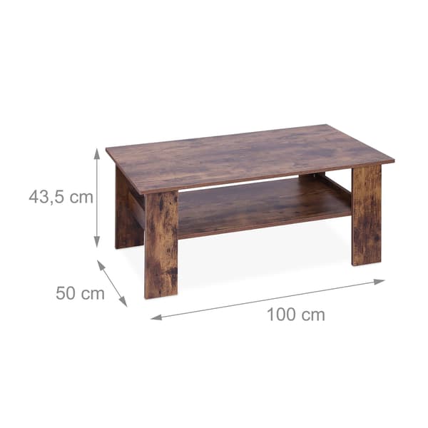 Soffbord med nedre hyllplan – Modern design, lätt att rengöra