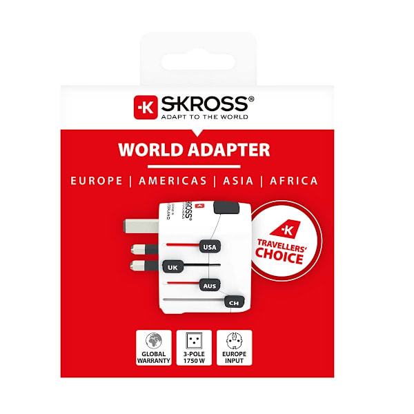 Rejseadapter World PRO Jordet