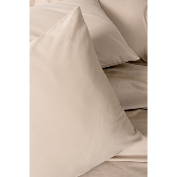 Ranforce Single Quilt Cover Set Plain - Beige