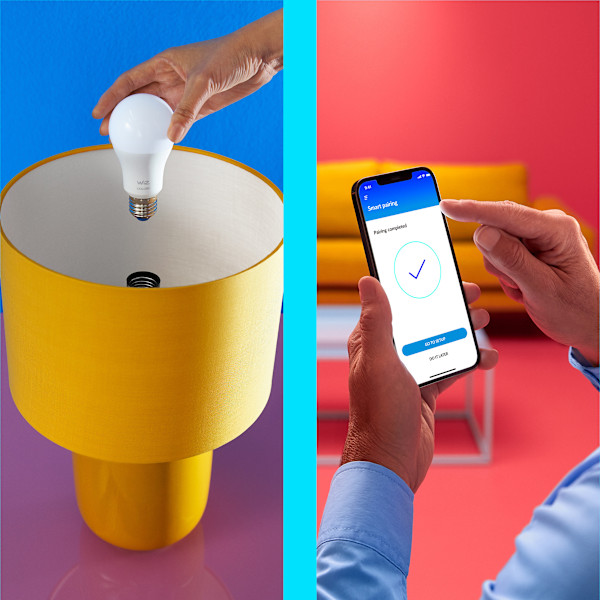 WiZ smart lampe, E27, indstillelig hvid - nuancer af hvidt lys, Wi-Fi, 2700-6500 K, 1521 lm