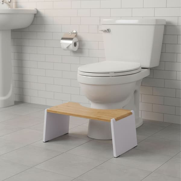 Sammenklappelig bambus toiletskammel – skridsikker, pladsbesparende