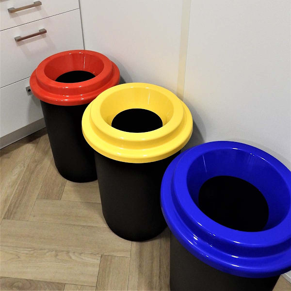 Plafor Eco Bin 50L - Genbrug - Rød