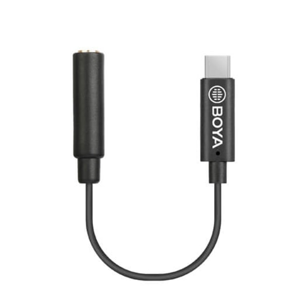 BOYA Mikrofonisovitin USB-C - 3,5 mm BY-K4 Uros - Naaras TRS