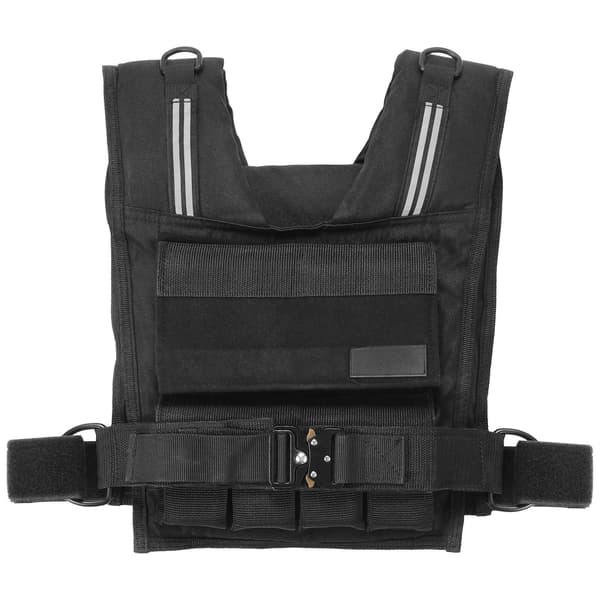 Viktväst, justerbar 14,5 kg, järnvikter, reflekterande