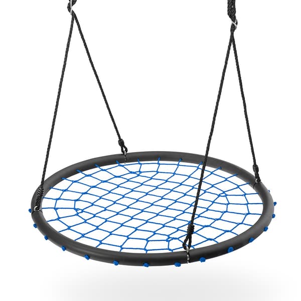 Blå fatgunga, utomhus, 100 cm diameter