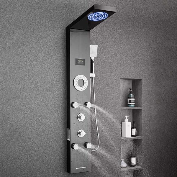 Duschpaneltornssystem 53 tum, LED, 6 funktioner
