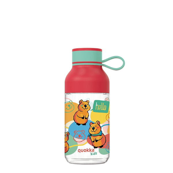 Quokka Ice Kids hihnalla - Tritan pullo 430 ml (Happy Quokka)