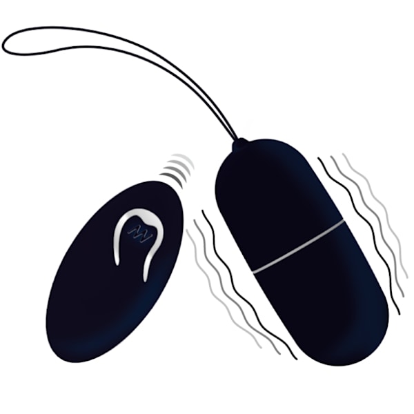 Intense - Flippy I Vibrating Egg kaukosäätimellä musta