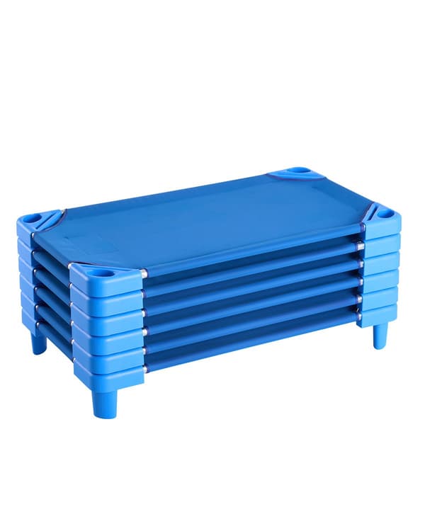 Stapelbara spjälsängar för barndagis, 6-pack, 40 x 23 tum