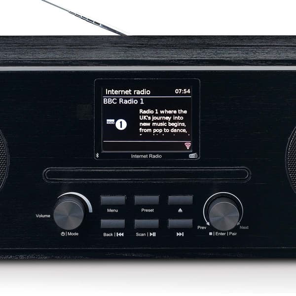 Internet / DAB+ / FM-radio CD-soittimella ja Bluetooth® Blackilla