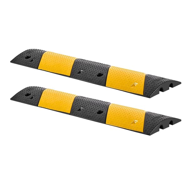 Farthinderramp i gummi, 1000 mm, 2-pack, 2-kanaler