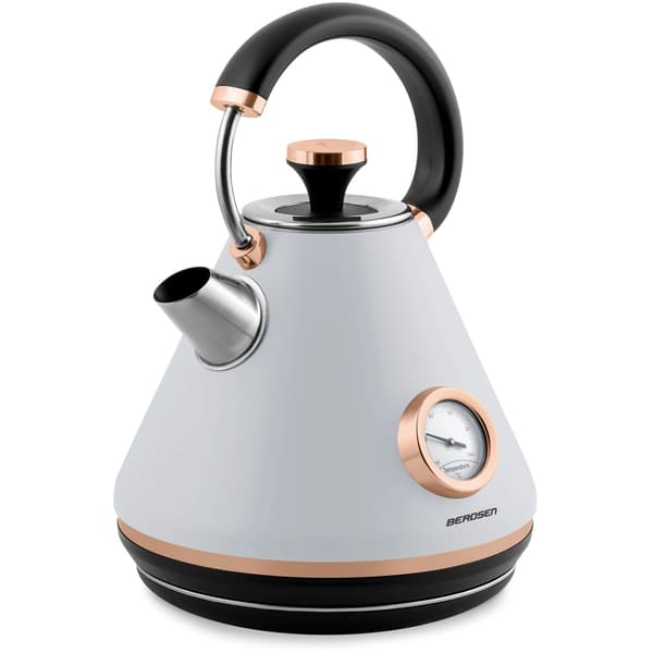 Vedenkeitin lämpömittarilla, 1,7L, harmaa, BD-701
