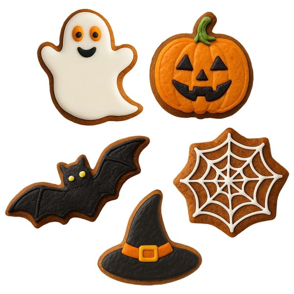Halloween udstikkere sæt, 6 dele rustfrit stål