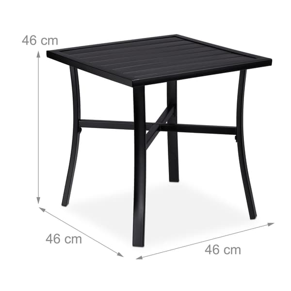Sort havebord