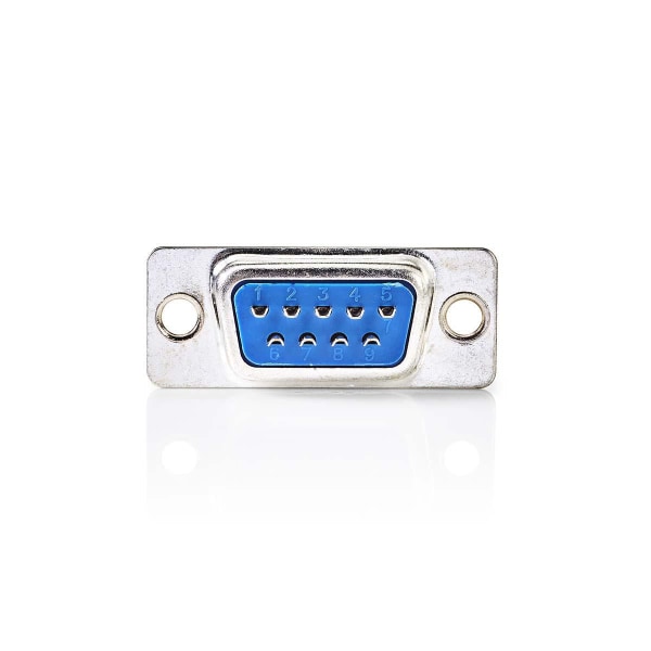 D-Sub Chassismontering | D-SUB 9-Pin hun | Sølv | Box