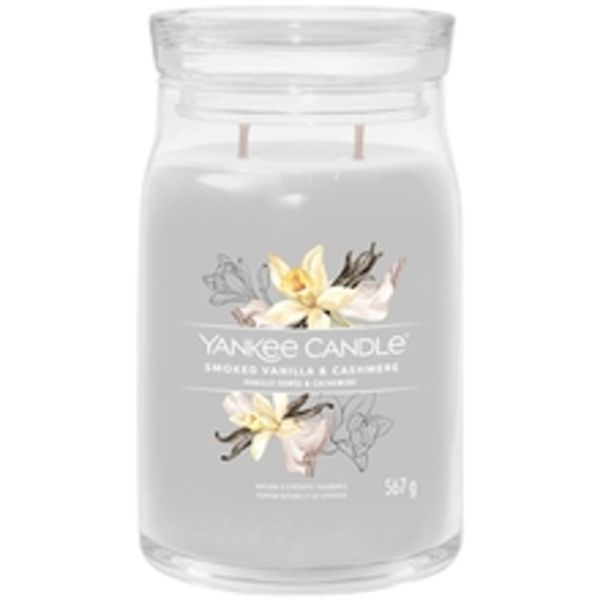 Yankee Candle - Smoked Vanilla & Cashmere Signature Candle ( kouřová vanilka a kašmír ) - Vonná svíčka 567.0g