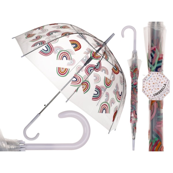 Paraply kupol regnbåge mönster