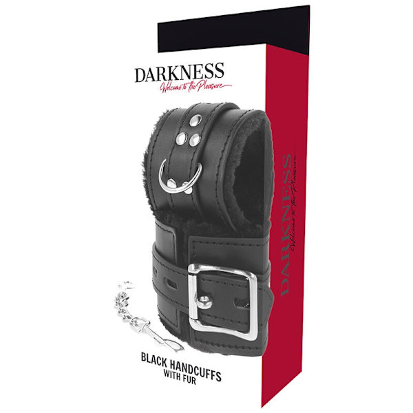 Darkness - mustalla vuoratut Bdsm-käsiraudat