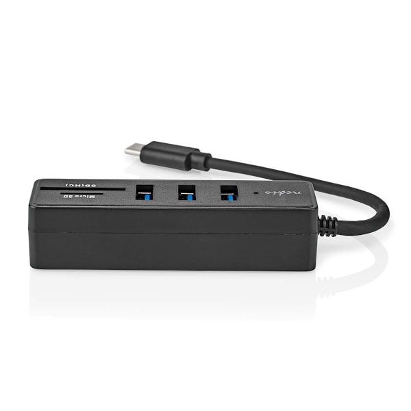 USB-hub | 1x USB-C™ | 3x USB A Hun | 5-Port port(s) | USB 3.2 Gen 1 | USB Drevet | 5 Gbps | SD & MicroSD