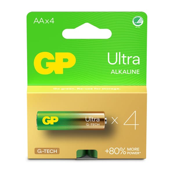 GP Ultra -alkaliparisto AA LR6 4 kpl