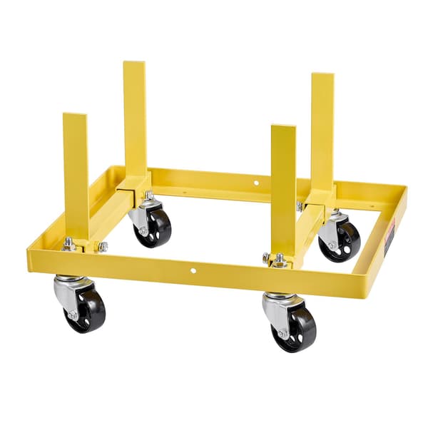 Motorstativ, 750 lb justerbart, 4 svängbara hjul, remmar