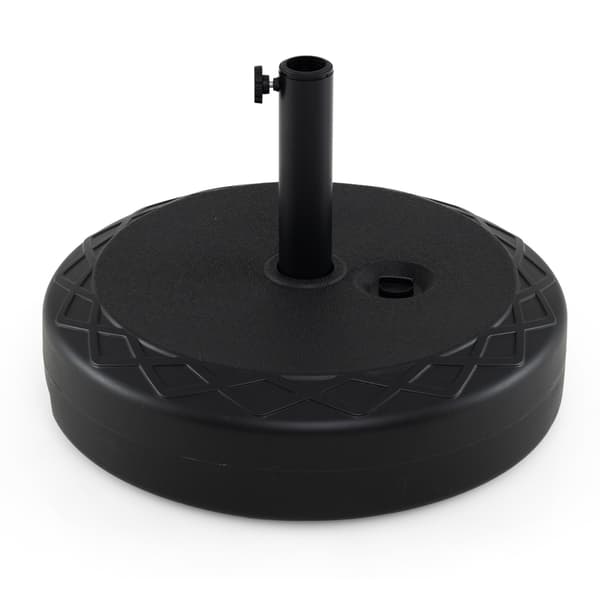 Fyldbar 90 LBS sort paraplyfod med adaptere