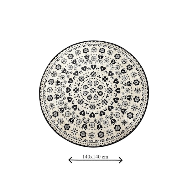 Bathmat Venice - musta (140)