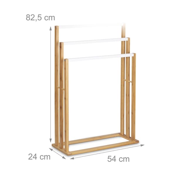 Handdukshängare bambu 3 barer