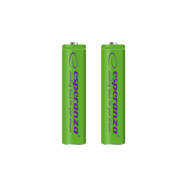 Esperanza genopladelige batterier Ni-Mh Aaa 1000Mah 2 stk. Grøn