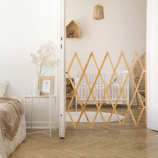 Jatkettava koiran este, luonnollinen bambu