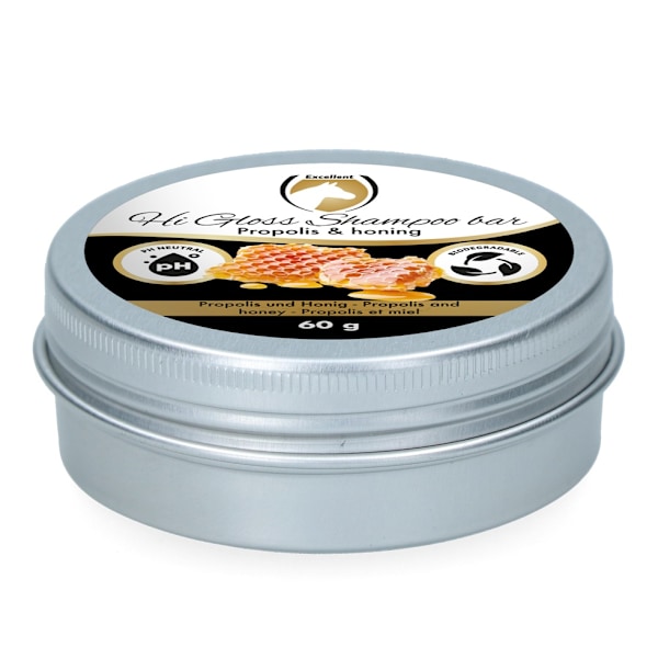 Erinomainen Horse Hi Gloss Shampoo Bar Propolis & amp; Hunaja 60 g