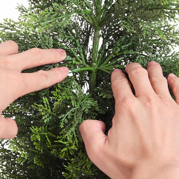 Konstgjorda topiary cederträd, set om 2, 91 cm