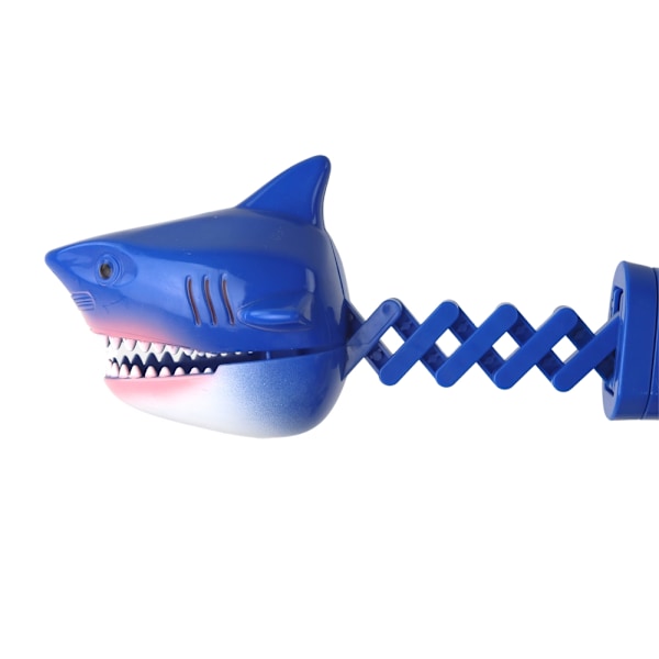 Fjäderbelastad Blue Shark Toy: Interactive Biting Fun!