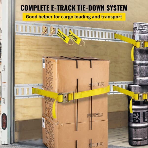 E-Track-räckessats, 1,5 meter, 34 delar, 650 kg