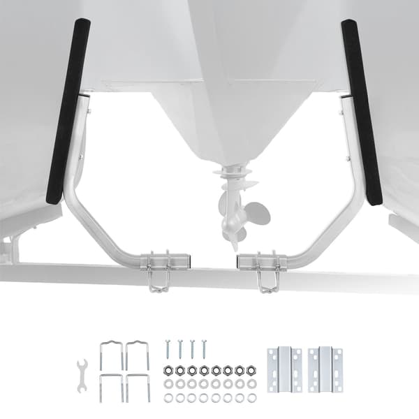 Båttrailerstyrningar, 2-pack stål, 30 mm justerbara dynor