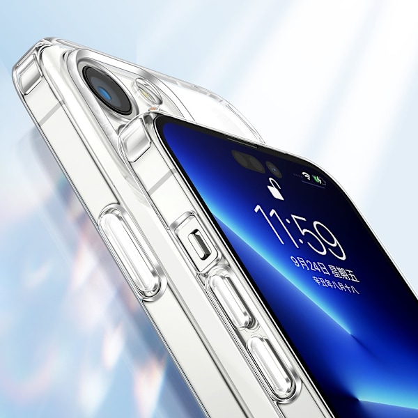 Fodral för iPhone 14 Plus slitstarkt skal med transparent 14D