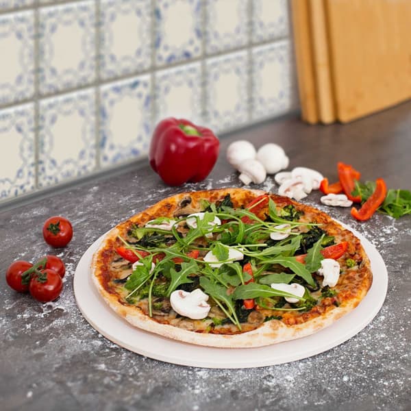 Pizzakivi pyöreä kordieriittia