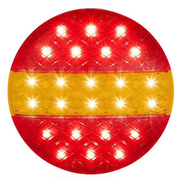 Takavalo 12/24V 3 toimintoa 140mm STI LED