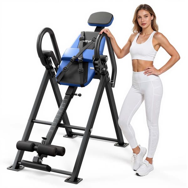Inversionsbord, 146 kg kapacitet, foldbart og justerbart
