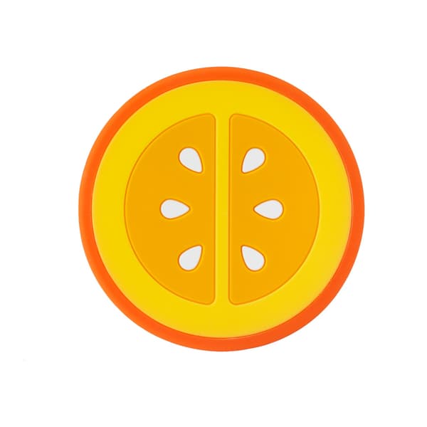 Infantino lugnande silikonbitring, orange