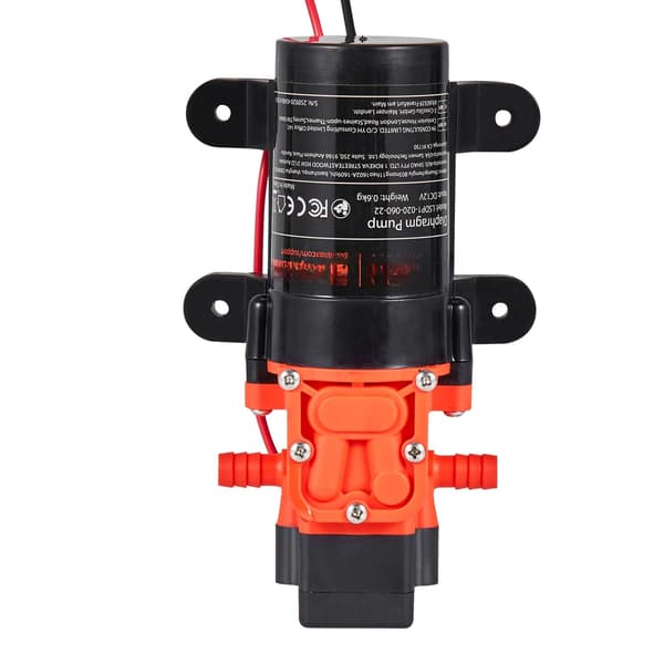 12V membranvandtrykpumpe, 1,2 GPM, 80 PSI