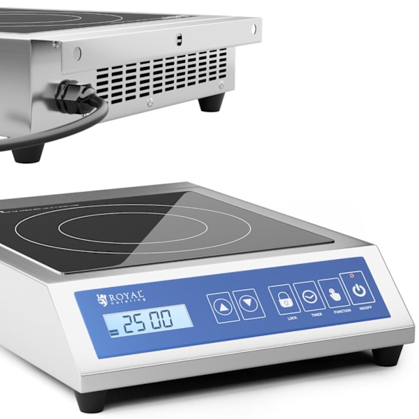 Spis, bärbar induktionshäll, 1 kokzon, dia. 28 cm LCD 3500 W