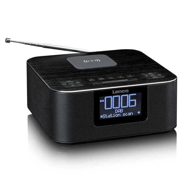 DAB+ Bluetooth-clockradio med trådløs opladning